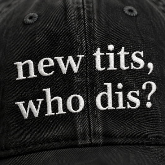 Personalized Who Dis Embroidered Washed Cap, Awareness Gift