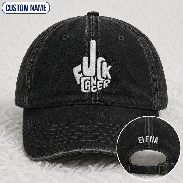Personalized F Ccer Embroidered Washed Cap, Awareness Gift