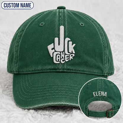 Personalized F Ccer Embroidered Washed Cap, Awareness Gift