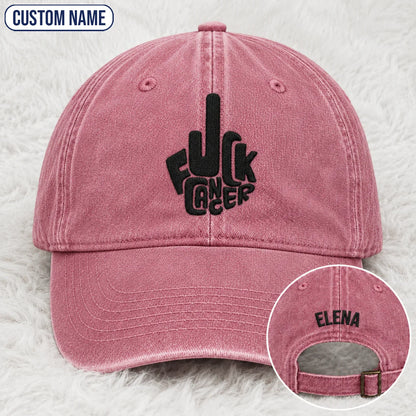 Personalized F Ccer Embroidered Washed Cap, Awareness Gift