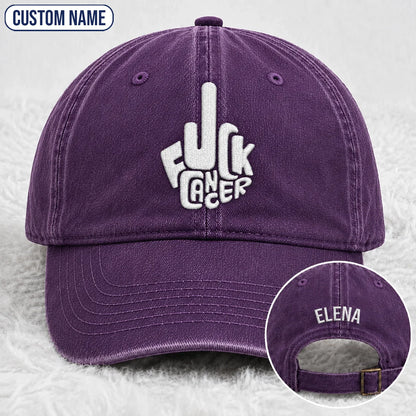 Personalized F Ccer Embroidered Washed Cap, Awareness Gift