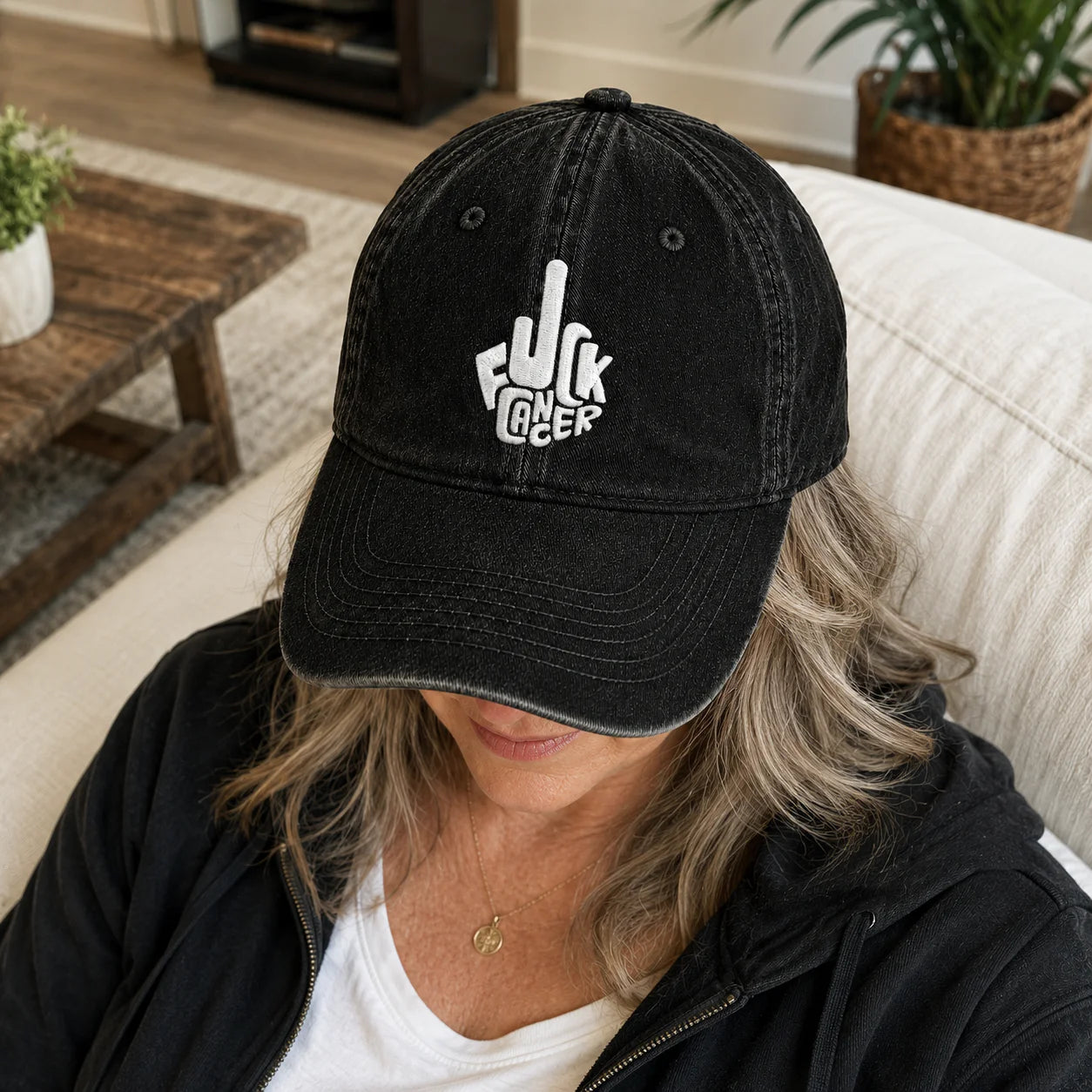 Personalized F Ccer Embroidered Washed Cap, Awareness Gift