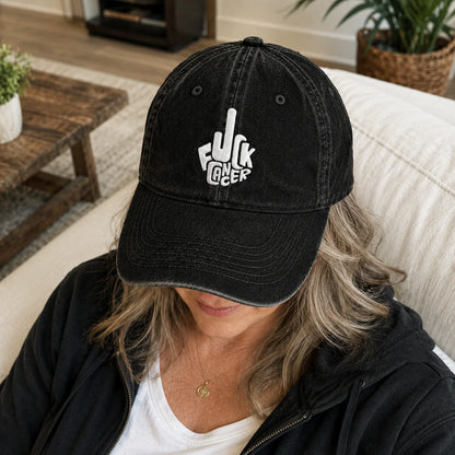 Personalized F Ccer Embroidered Washed Cap, Awareness Gift