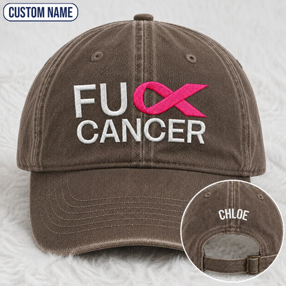 Personalized F Ccer Embroidered Washed Cap V2, Awareness Gift