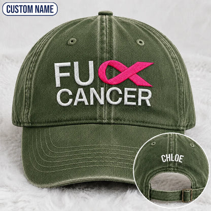 Personalized F Ccer Embroidered Washed Cap V2, Awareness Gift