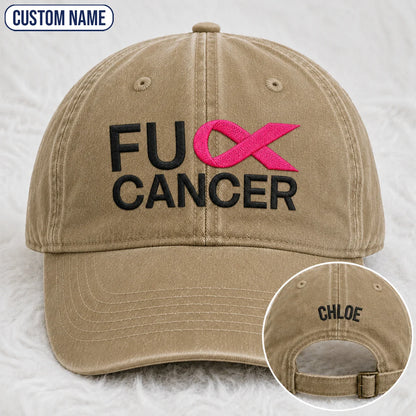 Personalized F Ccer Embroidered Washed Cap V2, Awareness Gift