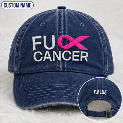 Personalized F Ccer Embroidered Washed Cap V2, Awareness Gift