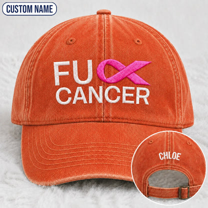 Personalized F Ccer Embroidered Washed Cap V2, Awareness Gift