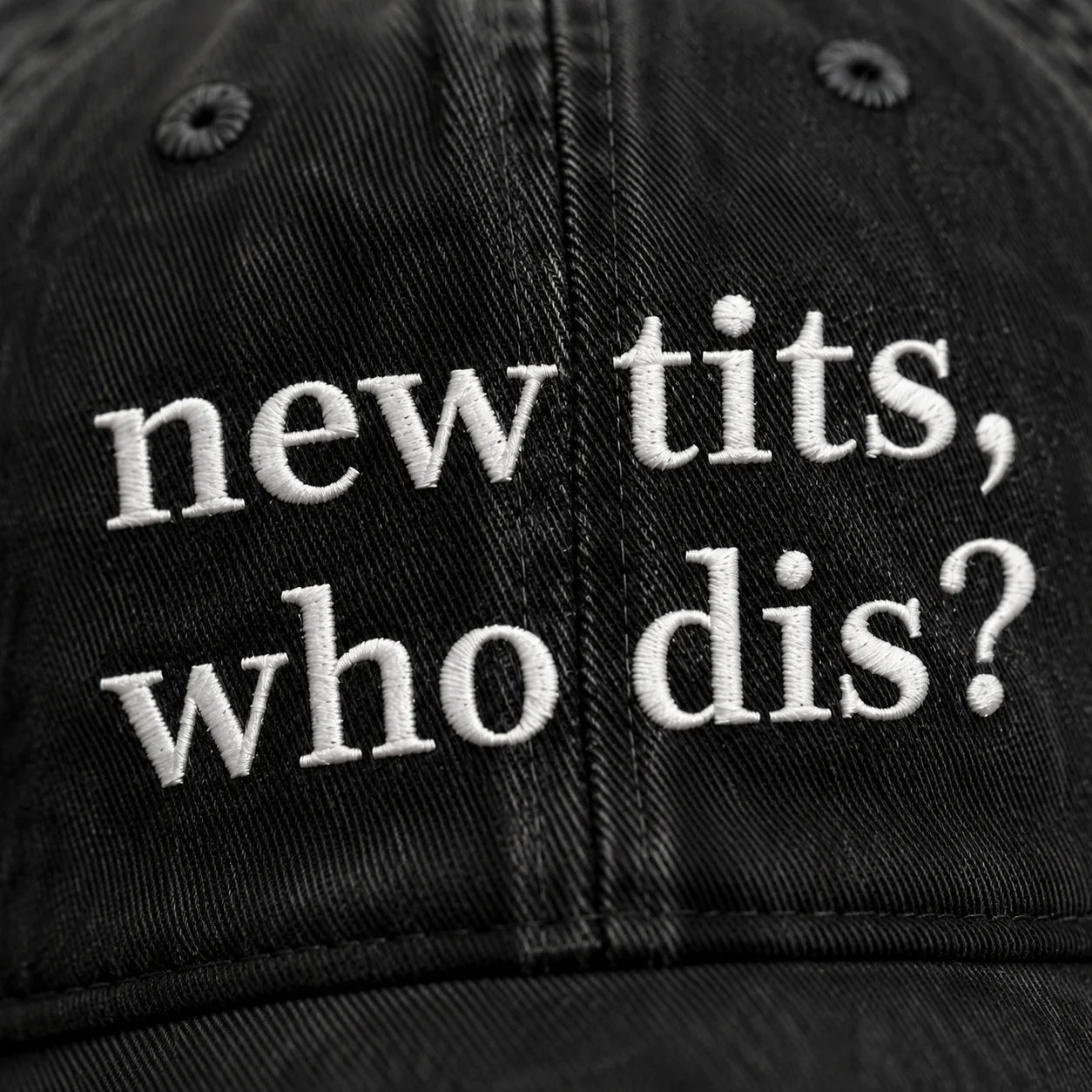 Personalized Who Dis Embroidered Washed Cap, Awareness Gift