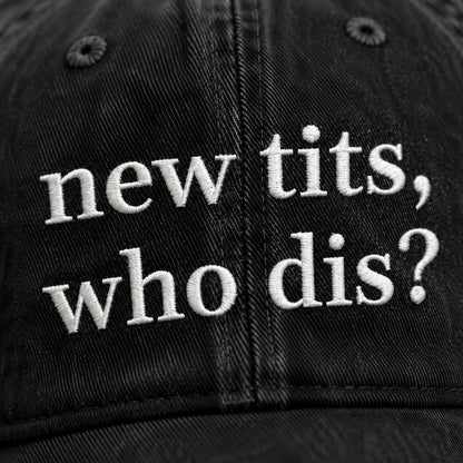 Personalized Who Dis Embroidered Washed Cap, Awareness Gift