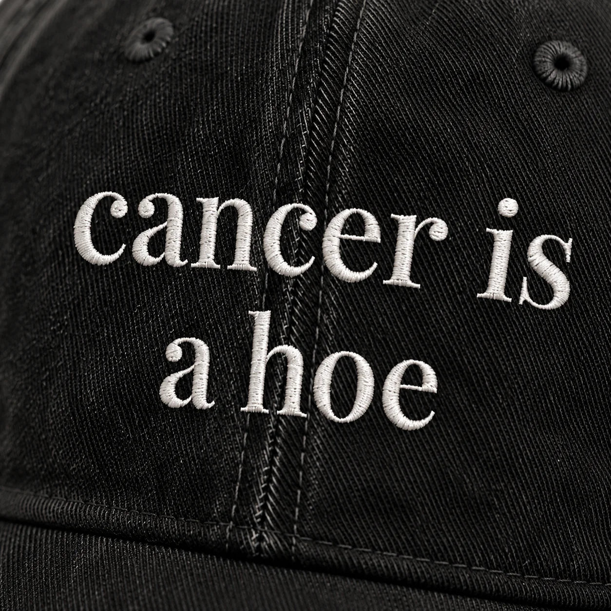 Personalized C Is A Hoe Quote Embroidered Washed Cap, Awareness Gift