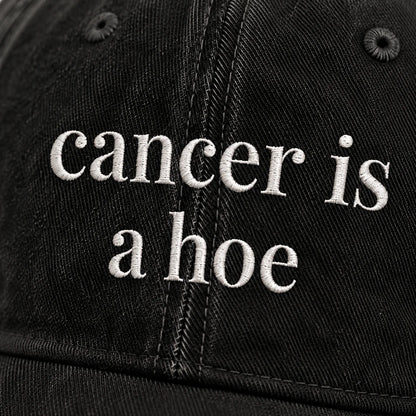 Personalized C Is A Hoe Quote Embroidered Washed Cap, Awareness Gift
